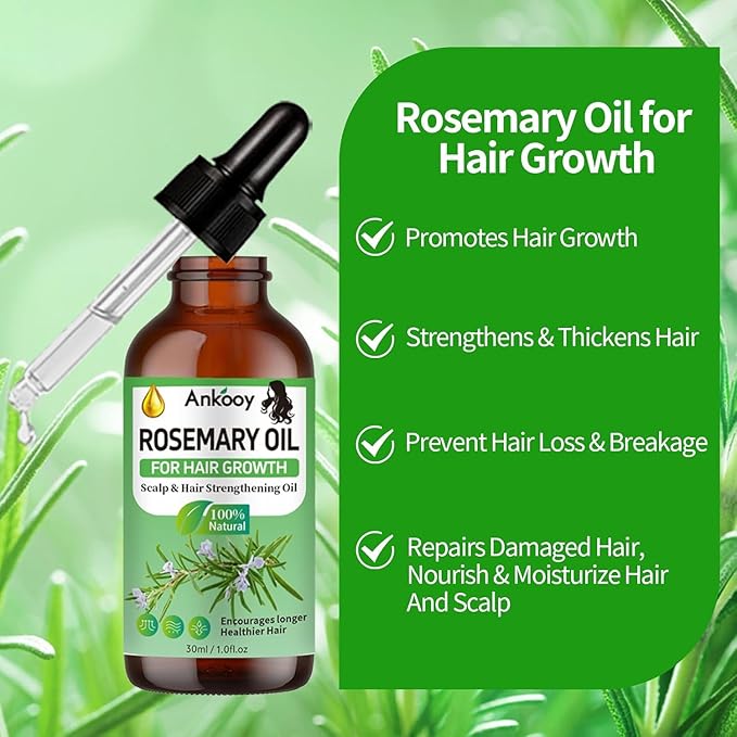 Batana Oil for Hair Growth & Rosemary Oil for Hair Growth,Raw Batana Hair Mask Rosemary Hair Growth Serum,Hair Loss Treatment,Hair Care for Dry Damaged Hair,Promotes Hair Thickness for Men Women