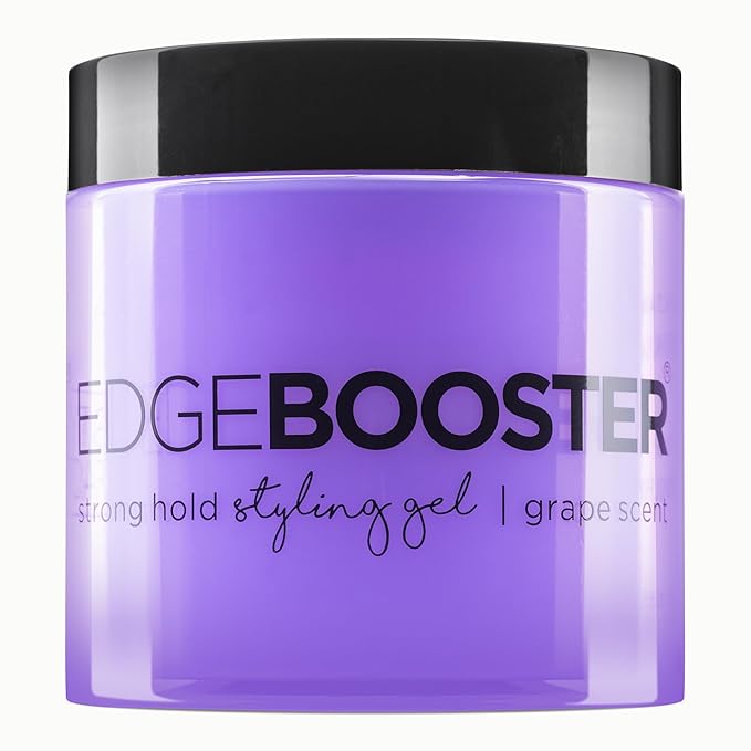 Style Factor EDGE BOOSTER® Strong Hold Styling Gel | Alcohol-Free Hair Gel with Camellia Sinensis Seed Oil for Curly, Wavy & Sleek Styles | Frizz Control, Long-Lasting and Flexible Hold (16.9oz)