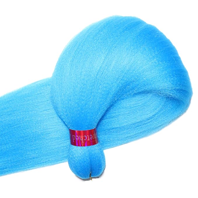 L.Blue Braiding Hair Pre Stretched 2 Packs Box Braids Hair Extensions 26 Inches Synthetic Pre Stretched Braiding Hair