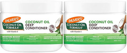 Palmer's Coconut Oil Formula Moisture Boost Deep Hair Conditioner, 12 Ounce (Pack of 2)