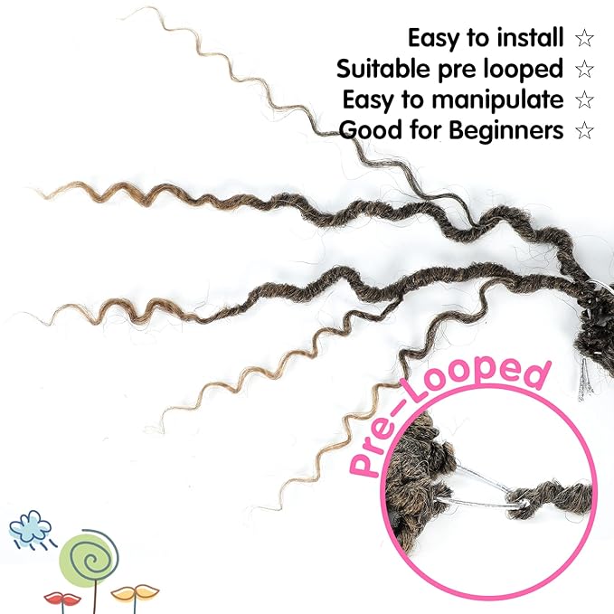 Fulcrum Goddess Locs Crochet Hair 12 Inch, 8 Packs New Faux Locs Crochet Hair for Black Women, Crochet locs with Curly Ends (12Inch (Pack of 8), T27#)