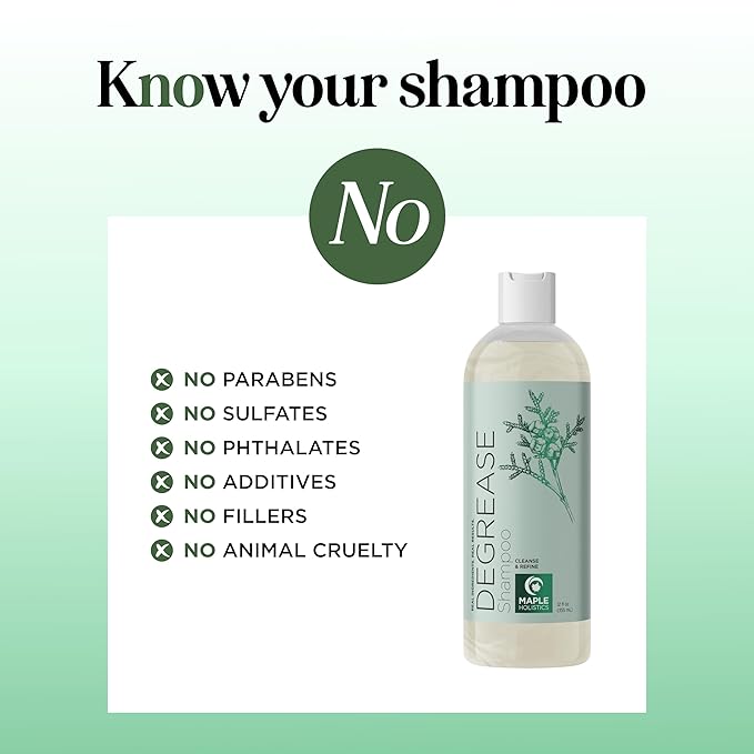 Clarifying Shampoo for Oily Hair and Scalp - Degrease Deep Cleansing Shampoo Build Up Remover with Rosemary Oil for Greasy Hair & Scalp - Vegan Color Safe Sulfate Paraben & Cruelty Free (12 Fl Oz)