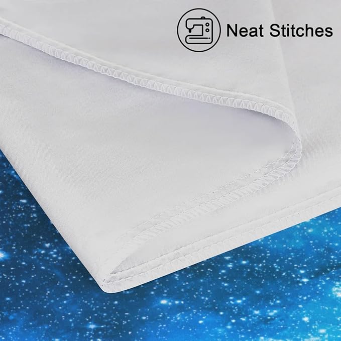 Galaxy Nebula Silky Satin Pillowcase for Hair & Skin, Bed Pillow Cases with Hidden Zipper Soft Breathable Pillow Covers for Sleeping King Size, 20x40in