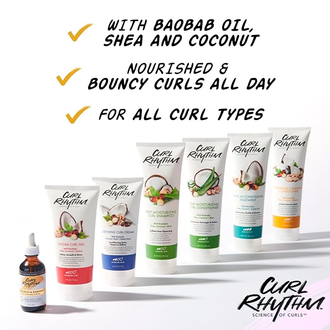 Deep Moisturizing Curl Conditioner - Curly Hair Conditioner with Shea Butter, Coconut, and Aloe - Strengthens and Protects Curls - 4 pc