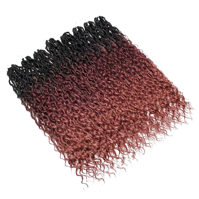 8Packs Goddess Locs Crochet Hair 22Inch Crochet Locs,Boho Faux Loc With Curly Ends River Hippie Bohemian Loc Crochet Hair for Black Women(OT530/350, 22inch(Pack of 8))