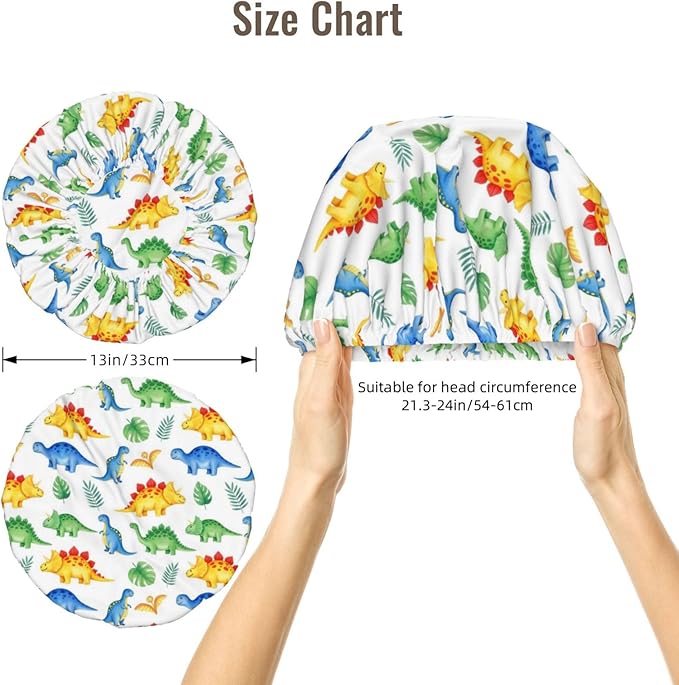 Satin Silk Bonnet for Sleeping Women Double Layer Sleep Hair Bonnets Caps for Curly Braid Hair