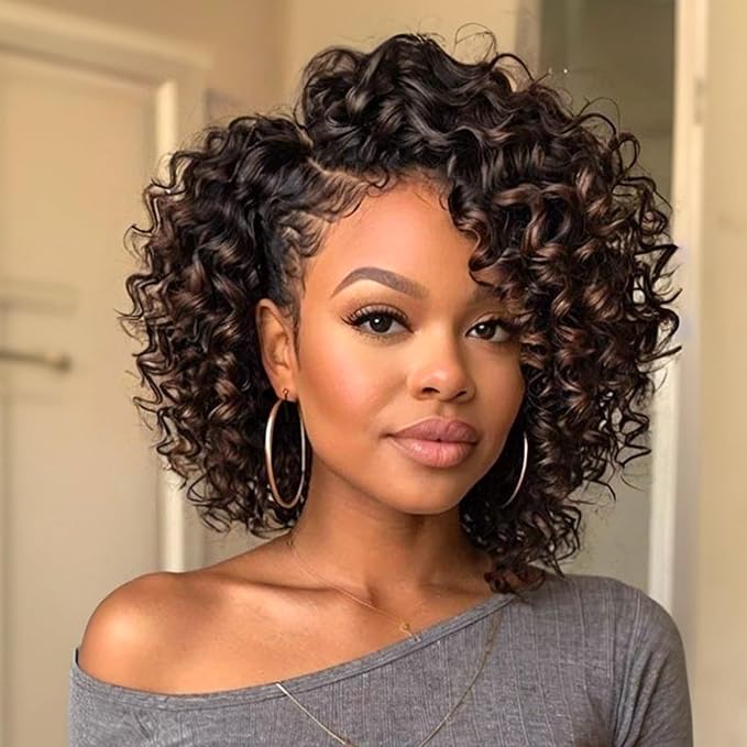 3 Packs Jamaican Bounce Crochet Hair 2X Ringlet Wand Curl 8 inch Synthetic Crochet Hair Extensions Crochet Braiding Hair 20 Roots T30