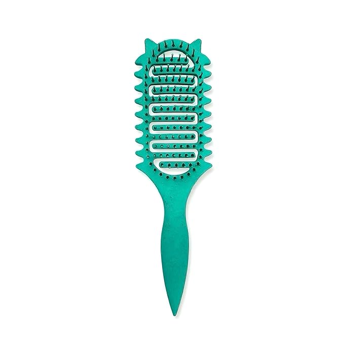 Curl Defining Brush,2025 Vented Hair Brush for Detangling Styling,Curl Brush For Curly Hair Wet,Shaping And Defining Curls For Women And Men (Green)
