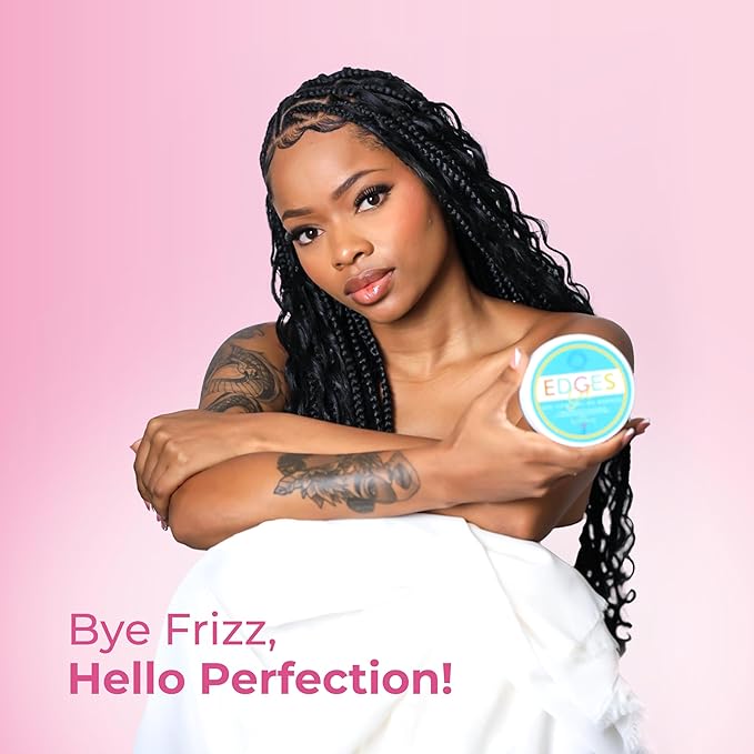 Strong Edge Control for 4c Black Hair with Coconut Oil, Biotin & Castor Oil - Edge Control for Black Hair - Strong Hold Gel for 4c Natural Hair, Long-Lasting Hold that Helps Support Hair Growth 5oz