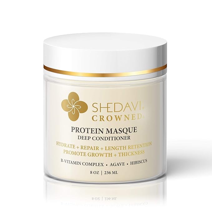 Shedavi Hair Masque - Protein Treatment with Keratin Building Aminos for Dry, Damaged Hair