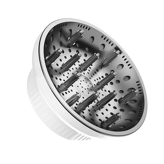 Hair Diffuser Attachment Universal Diffuser Hair Dryer for Curly Hair, Hair Dryer Diffuser for Blow Dry and Volumizing, Hair Diffuser for Curly Hair and Natural Wavy Hair （White） BLOLYO