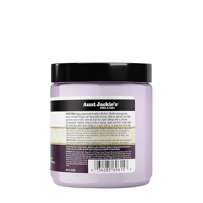 Aunt Jackie's Curl La La, Lightweight Curl Defining Custard, Enriched with Shea Butter & Olive Oil, Basic, 15 Ounce