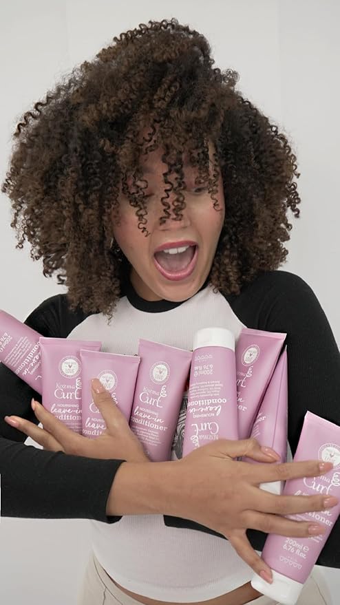 Kozma Curl Nourishing Leave-In Conditioner 200 ml | Lightweight Leave-In for Curly & Wavy Hair | Detangling Moisture Care with Biomimetic Ceramide & Botanical Oils | No Hold