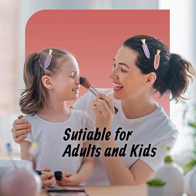 8 Pcs No Bend Hair Clips No Crease Duckbill Barrettes for Salon Hairstyle Women Girls - Flat Creaseless Alligator Hair Clips (Pink+Purple)