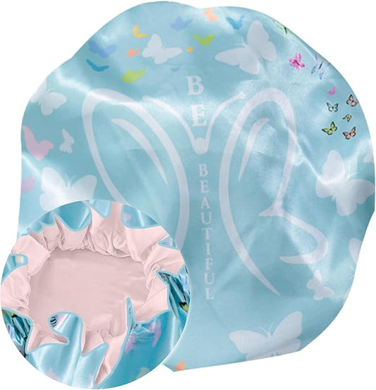 Discover Premium Ruffle Silk Satin Sleeping Bonnets Hair, Moisture Retention, and All-Night Comfort.