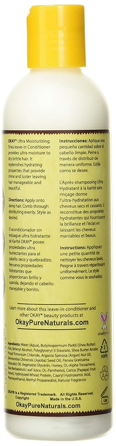 OKAY Ultra Moisturizing Leave-in Conditioner, 8 Ounce