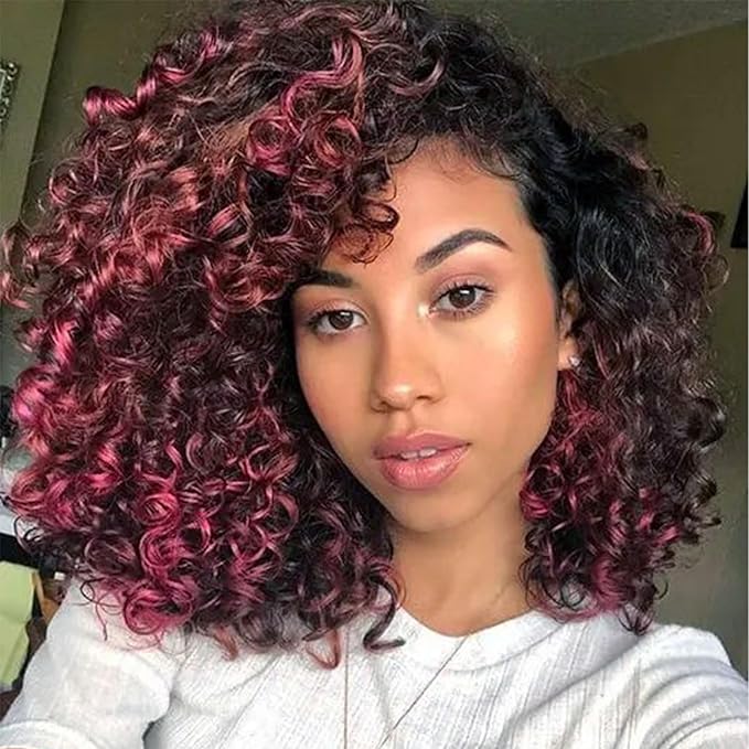 7 Packs Gogo Curl Crochet Hair for Women 12 Inch Pre-Twisted Curly Crochet Hair Deep Ocean Beach Curl Crochet Braids Synthetic Braiding Hair Extensions (12 Inch, 1B/Bug)