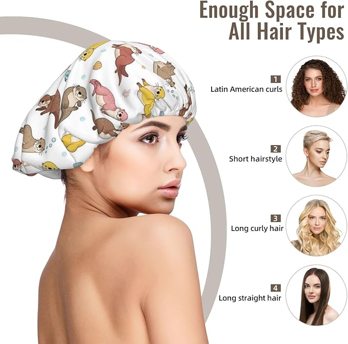 Silk Bonnet for Sleeping, Satin Hair Bonnets, Soft Elastic Band Silk Sleep Cap, Hair Wrap for Women