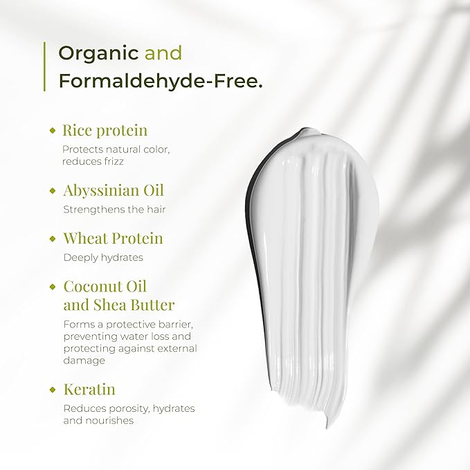 Bio Protein Botox Hair Treatment - Formaldehyde-Free Straightening, Anti-Frizz Keratin with Organic Keratin for Sleek Hair, 1kg