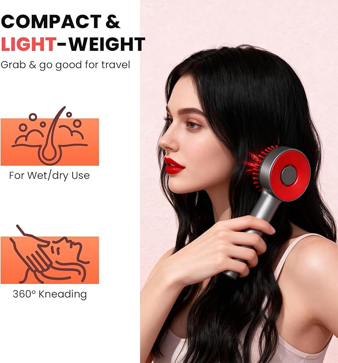 4 in 1 Hair Scalp Massager Hair Growth Oil Applicator, Electric Scalp Brush for Home, IPX7 Waterproof Electric Head Massager