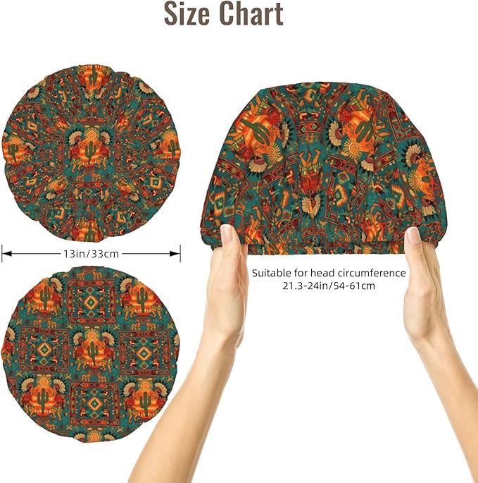 Satin Silk Bonnet for Sleeping Women Double Layer Sleep Hair Bonnets Caps for Curly Braid Hair