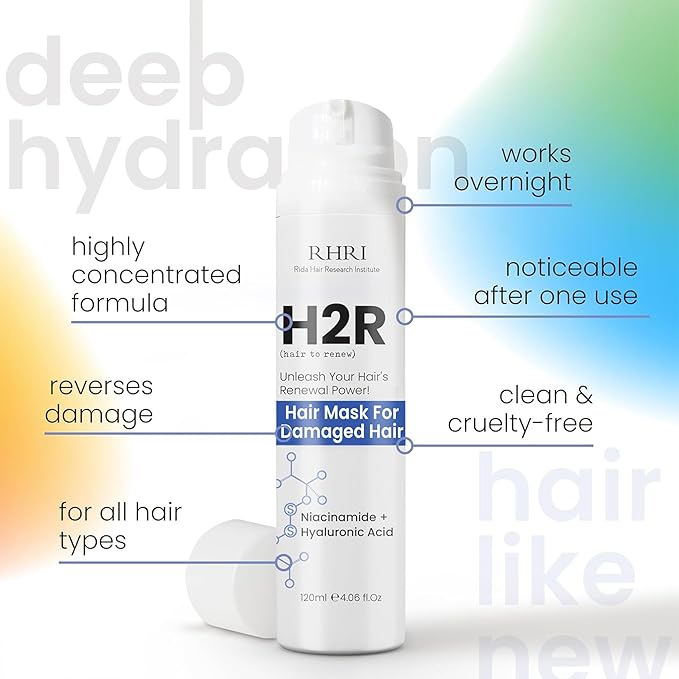 Hair Mask for Damaged Hair – Bond Repair Treatment for Dry Ends & Growth | Overnight Deep Conditioner for Breakage Repair | Hydrating Formula for All Hair Types, Curly & Color-Treated