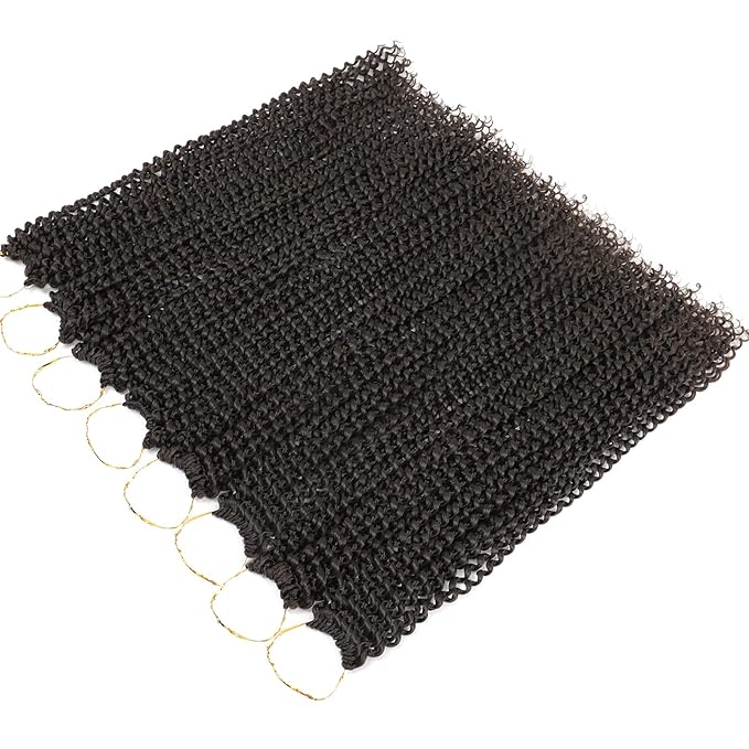 Passion Twist Hair 18 Inch 8 Packs Water Wave Crochet Hair Curly Braiding Hair For Butterfly Locs Long Bohe Crochet Braids (18 Inch (Pack of 8), 4#)