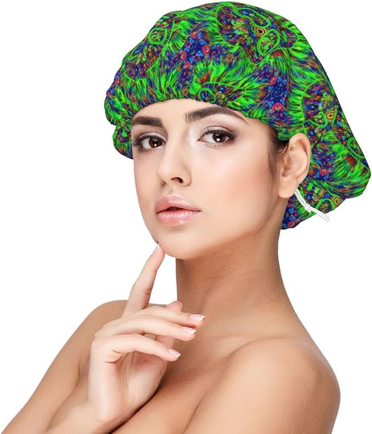 Silk Bonnet for Sleeping, Satin Hair Bonnets, Soft Elastic Band Silk Sleep Cap, Hair Wrap for Women