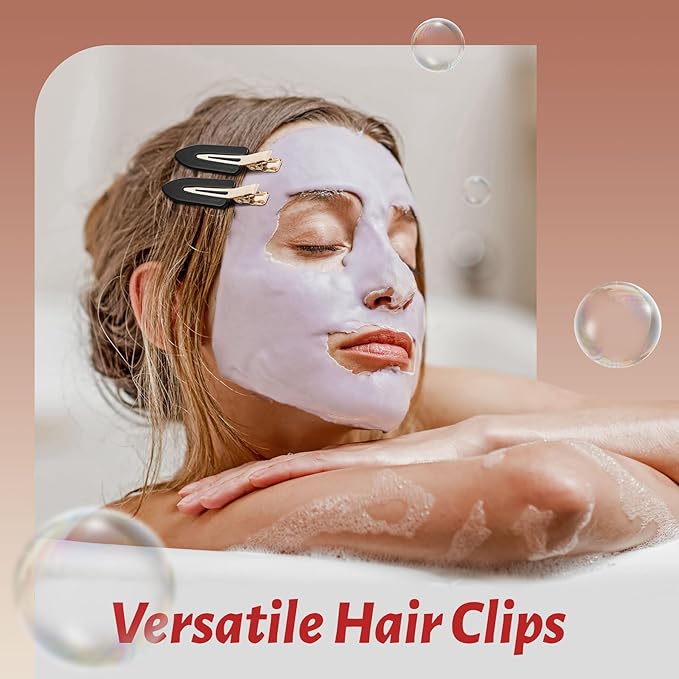 8 Pcs No bend Hair Clips No Crease Makeup Hair Clip Duckbill Clip No Dent Creaseless Alligator Hair Barrettes for Salon Hairstyle Women Girls Makeup Accessories (Black Coffee)