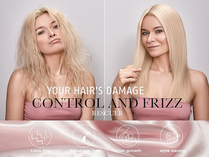 100% Mulberry Silk Pillowcase for Hair and Skin, 22 Momme Pure Natural Silk Pillow Case Both Sided with Zipper, Pillow Cover for Women Mom Men (Light Pink, Queen 20''×30'', 1 Pack)