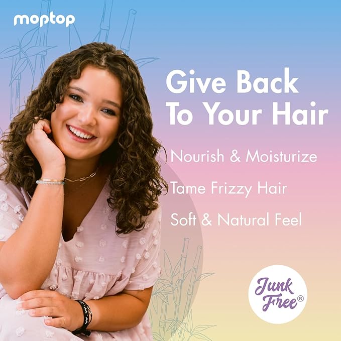 MopTop Leave In Conditioner for Curly Hair – Hair Moisturizer to Soften, Moisturize & Hydrate, Anti Frizz for All Textures & Curl Types, Sulfate & Paraben Free Hair Conditioner