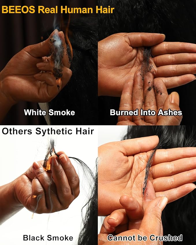 BEEOS Burmese Curly Half Wig with Spiral Curls End, 100% Human Hair Drawstring No Glue Half Wigs 180% Density, Invisible Track Seamless Flip 18 Inch