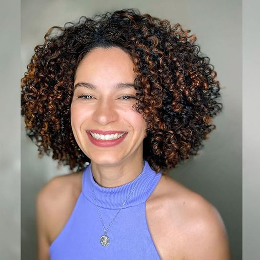 7 Packs Gogo Curl Crochet Hair for Women 8 Inch Pre-Twisted Curly Crochet Hair Deep Ocean Beach Curl Crochet Braids Synthetic Braiding Hair Extensions (8 Inch, P1B/30)