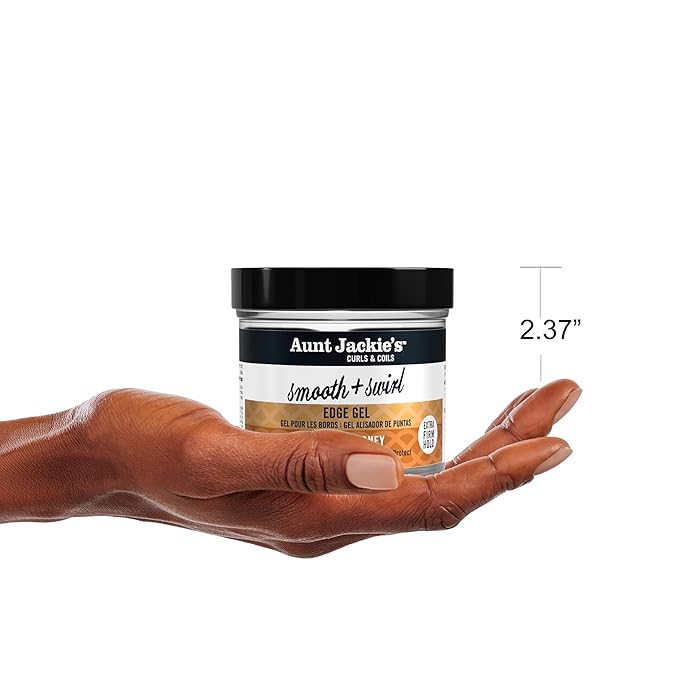 Aunt Jackie's Award-Winning Braid + Twist Collection Smooth + Swirl Edge Gel with Extra Firm Hold, 4oz
