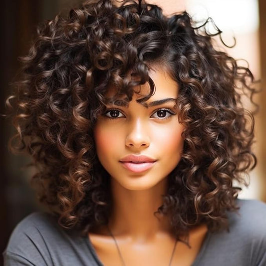 Brown Ombre Short Jamaican Bounce Crochet Hair 5 Packs 2X Ringlet Wand Curl Crochet Hair 8 Inch Curly Crochet Hair Extensions Curly Crochet Braiding Hair 100 Roots