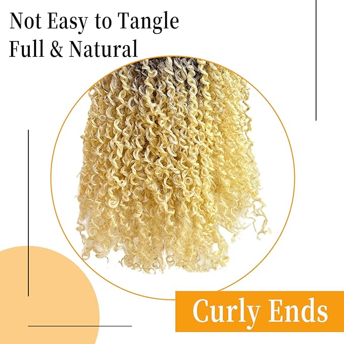 14 Inch Pre-Looped Yanky Twist Crochet Hair, 30 Strands/Pc, Mini Passion Twists, Senegalese Braiding Hair (OT613, 8 Pcs/Pack)