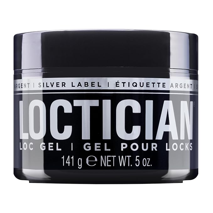 Style Factor Loctician Silver Premium Pomade with Biotin – Max Hold, Expert Styling Gel for Locs, Twists, Braids – for All Hair Types 5 oz