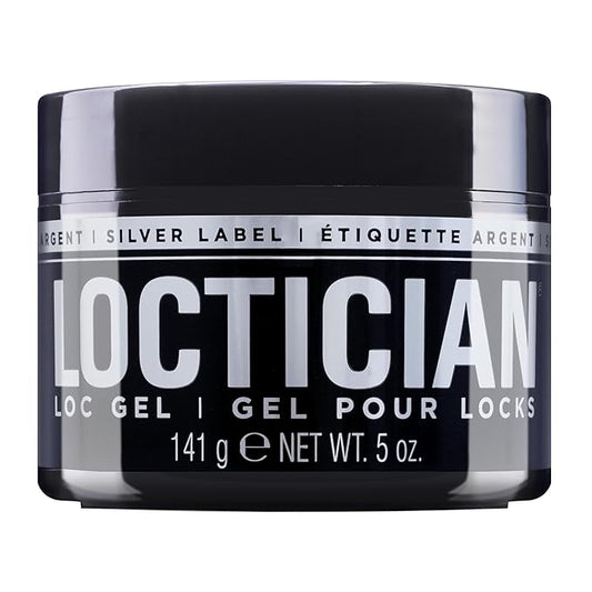Style Factor Loctician Silver Premium Pomade with Biotin – Max Hold, Expert Styling Gel for Locs, Twists, Braids – for All Hair Types 5 oz