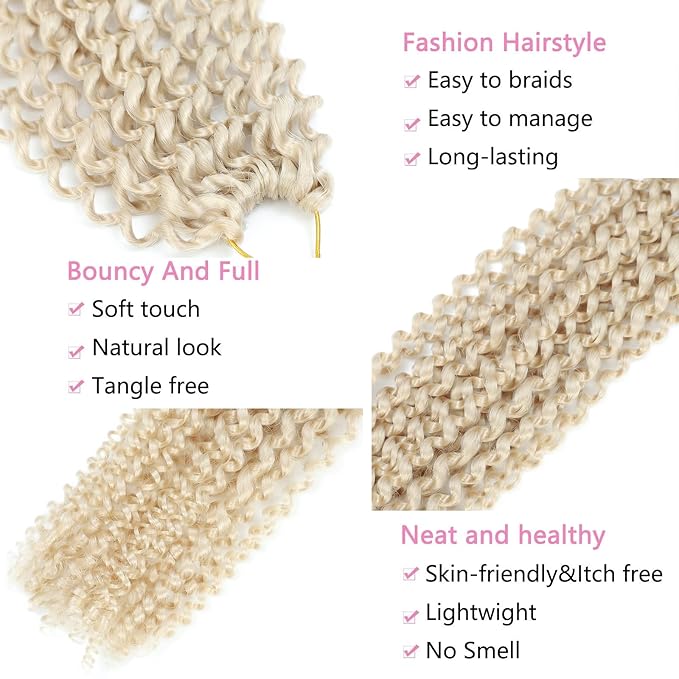 Blonde Passion Twist Hair 24 Inch 8 Packs Passion Twist Crochet Hair For Women Passion Twists Braiding Hair Long Bohemian Spring Twist Hair Crochet Braids Synthetic Hair Extension (24 Inch, 613#)