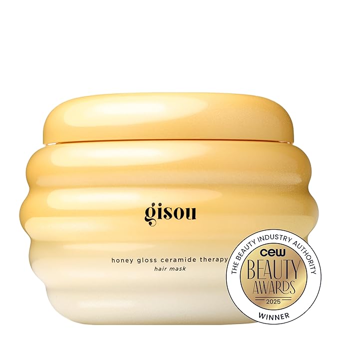 Gisou Honey Gloss Ceramide Therapy Hair Mask – Deep Repair & Hydration with Mirsalehi Honey, Ceramides & Hyaluronic Acid, 7.8 fl oz