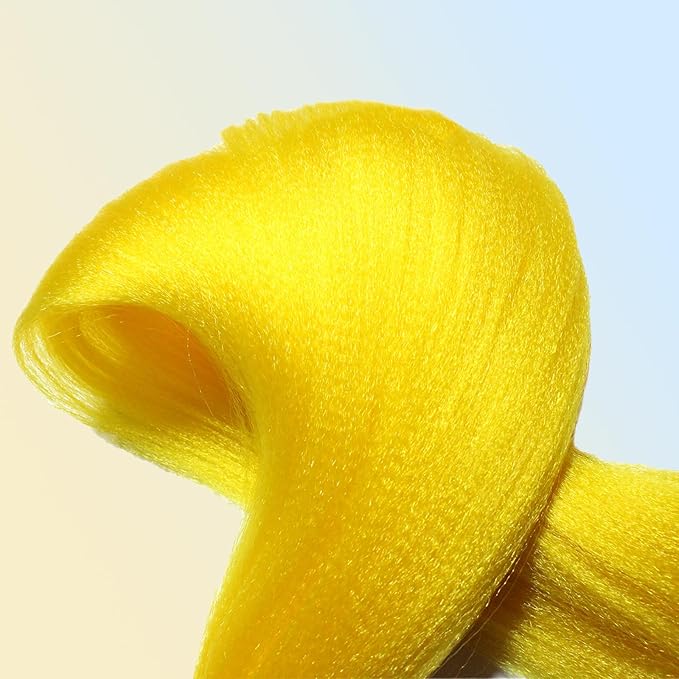 Yellow Pre stretched Braiding Hair 2 Packs Pre feathered Braid Hair Extensions 30 Inches Hair Braids