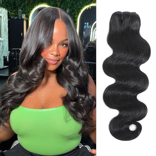 Body Wave Bundles Human Hair Extensions 22 Inch 100% Unprocessed Brazilian Human Hair Bundle Natural Black Hair Extensions