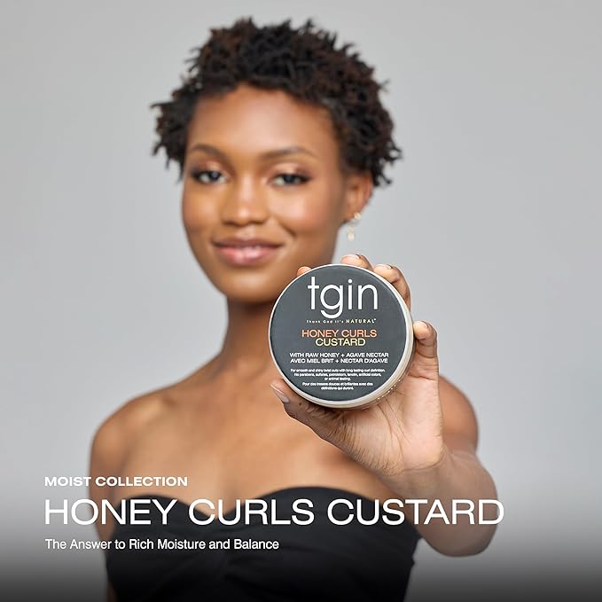Thank God It's Natural Honey Curls Custard - 12 Oz - For Natural, Dry, Curly, Damaged Hair