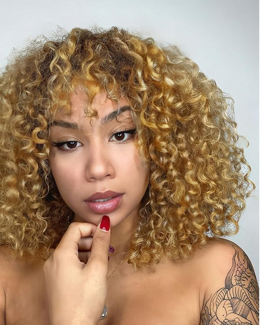 7 Packs GoGo Curl Crochet Hair 12 Inch Short Curly Crochet Hair for Women Deep Wave Beach Curl Crochet Braids Synthetic Braiding Hair Extensions(12 Inch, #27)