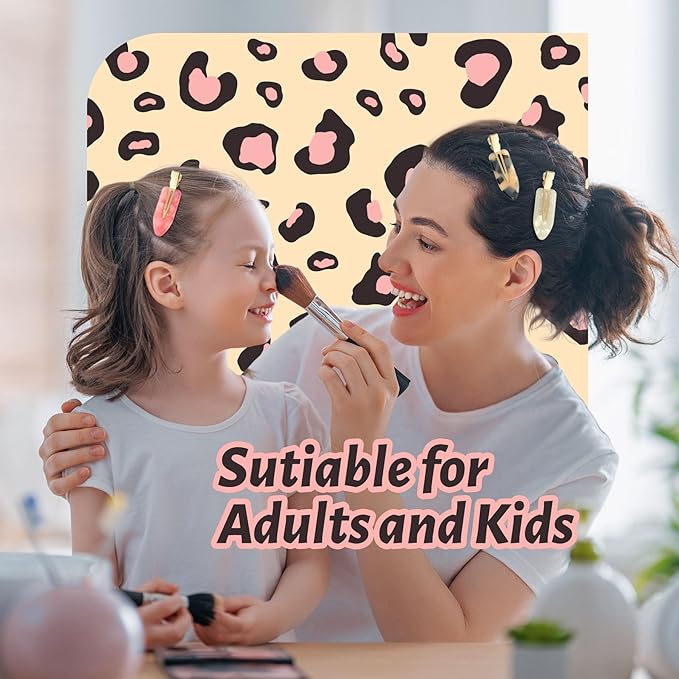 8 Pcs No bend Hair Clips No Crease Makeup Hair Clip Duckbill Clip No Dent Creaseless Alligator Hair Barrettes for Salon Hairstyle Women Girls Makeup Accessories Cellulose Acetate (PinkWhite)