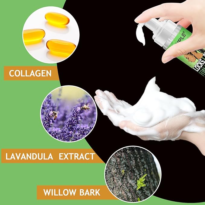 Goiple Braid Mousse, 8 fl oz for Braids Twist, Locs - Long-Lasting Hold, Frizz Control, High Shine and Moisturizes, Sugar Melon Fragrance