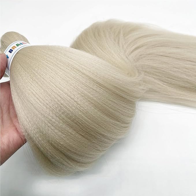 613 Blonde Braiding Hair Pre Stretched 26 inch Prestretched Braiding Hair Blond Colored Hair Extensions for Braiding Box Braids Knotless Hypoallergenic Synthetic Braiding Hair (Blond Braids 6packs)