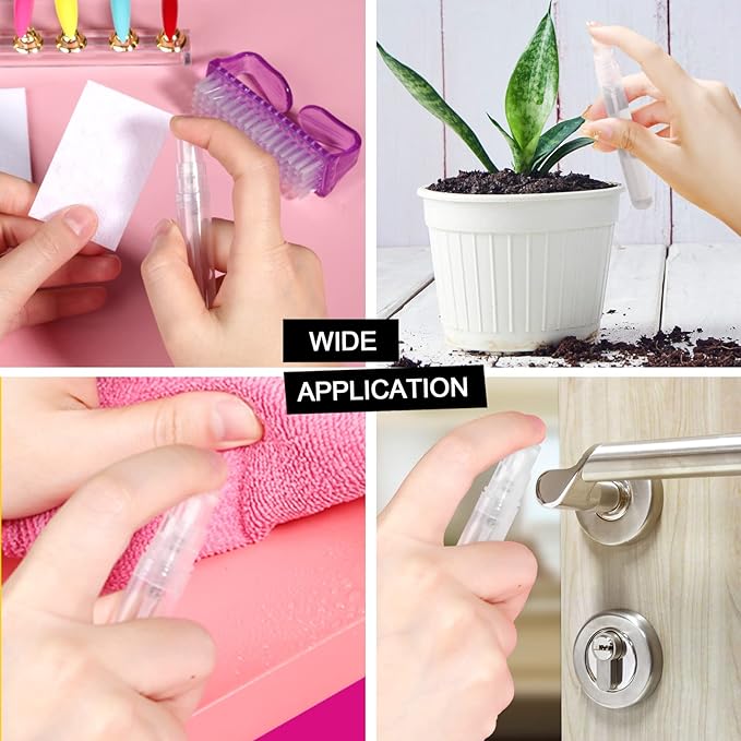 Teenitor Mini Spray Bottle, 20 Pack 10ml Perfume Bottle Empty, Plastic Refillable Perfume Bottles Atomizer, Sample Bottle Fine Mist Spray Bottles, Essential Oil Portable Bottle for Travel