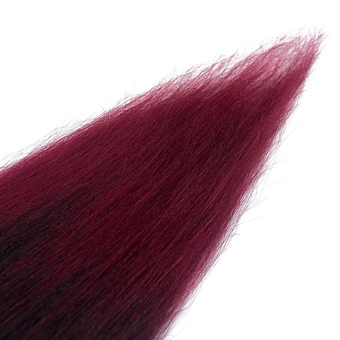 Pre Stretched Braiding Hair Extensions 12 Inch 8 Packs Synthetic Braiding Hair Crochet Braids, Natural Easy Braid Hot Water Setting Professional Soft Yaki Straight Texture (#1B/bug)