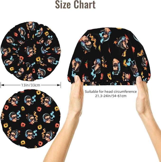 Silk Bonnet for Sleeping, Satin Hair Bonnets, Soft Elastic Band Silk Sleep Cap, Hair Wrap for Women